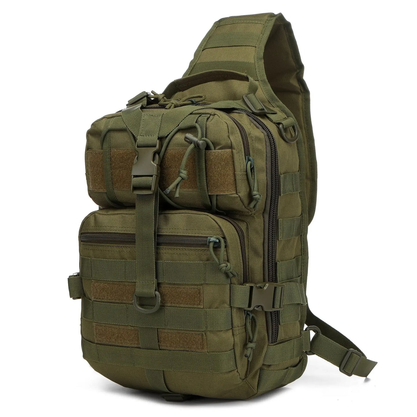 Tactical Waterproof Sling Backpack for Outdoor Activities - Ideal for Hiking, Camping, Hunting, and Traveling