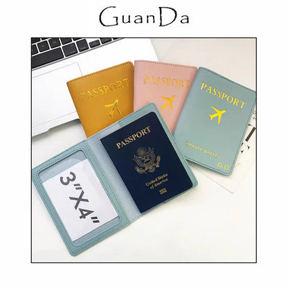 Personalized Company Logo Passport Cover and Card Holder for Business Travel - Essential Accessories for Men and Women