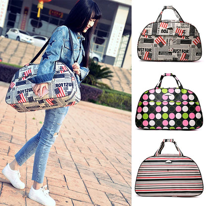 2024 Summer Women's Small Travel Handbag - Korean Casual Duffle Bag - M Size Luggage