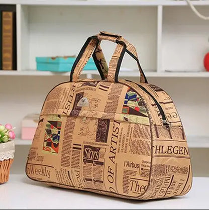 2024 Summer Women's Small Travel Handbag - Korean Casual Duffle Bag - M Size Luggage