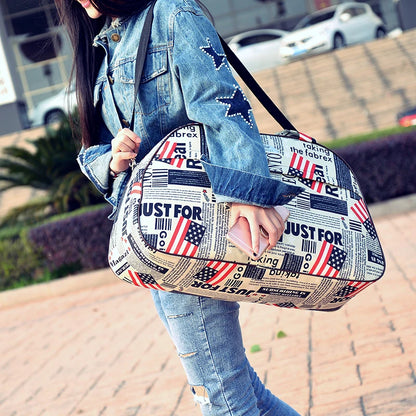 2024 Summer Women's Small Travel Handbag - Korean Casual Duffle Bag - M Size Luggage