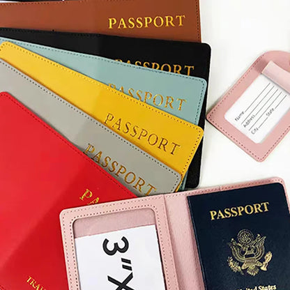 Personalized Company Logo Passport Cover and Card Holder for Business Travel - Essential Accessories for Men and Women