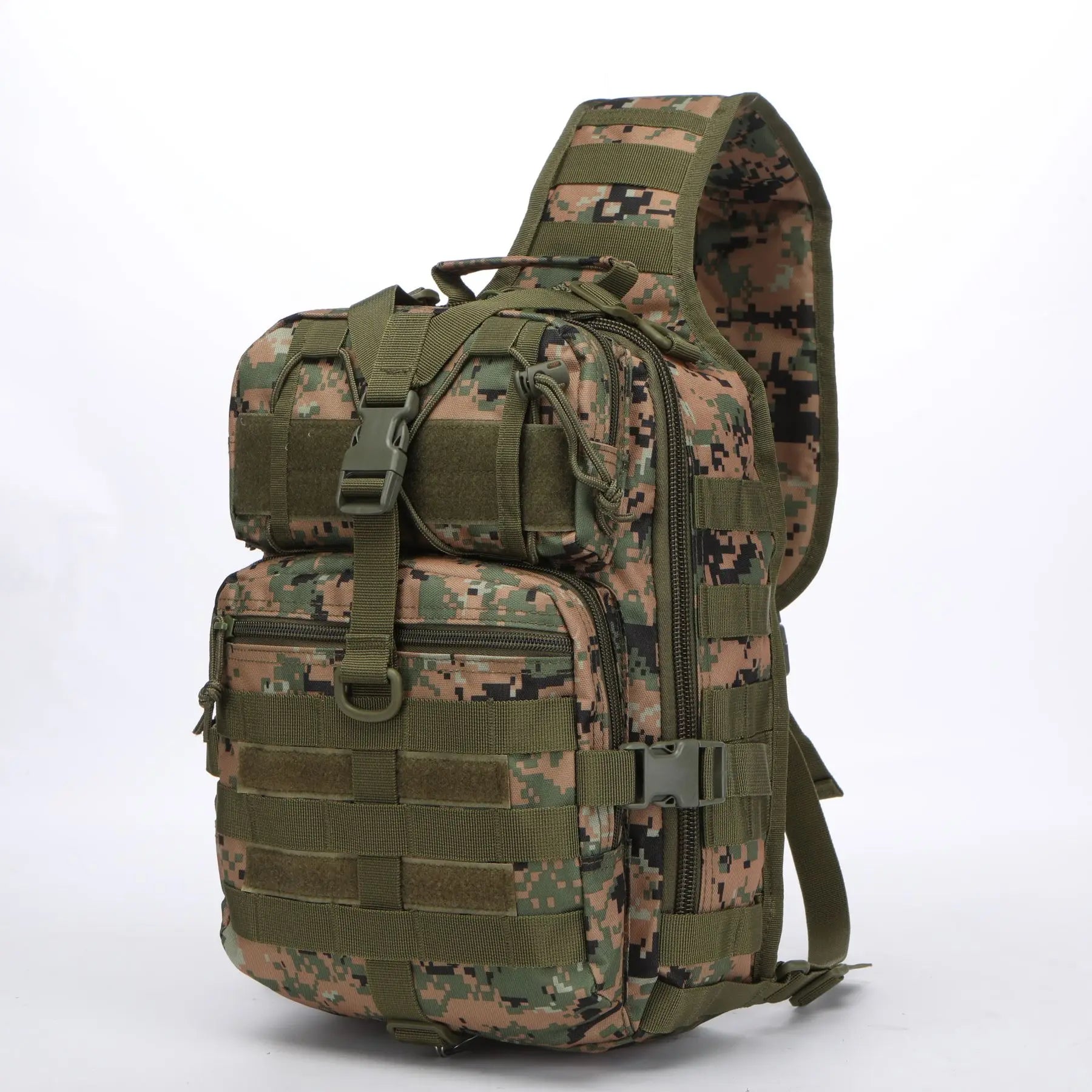 Tactical Waterproof Sling Backpack for Outdoor Activities - Ideal for Hiking, Camping, Hunting, and Traveling