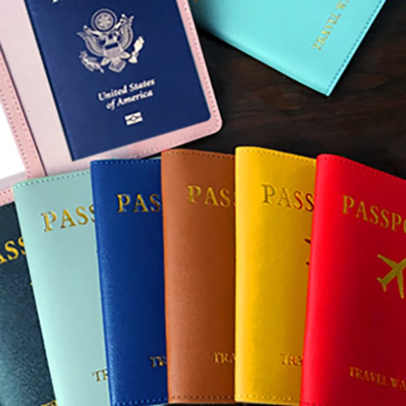 Personalized Company Logo Passport Cover and Card Holder for Business Travel - Essential Accessories for Men and Women