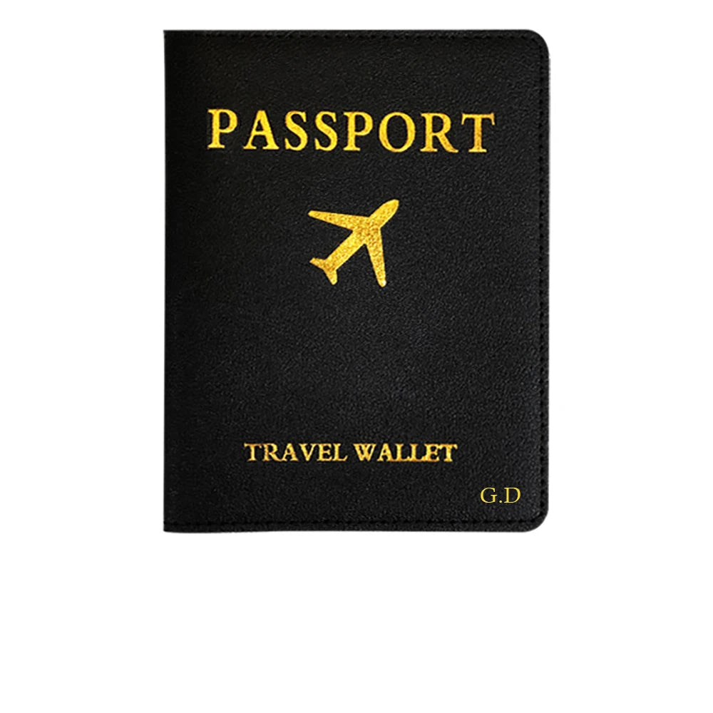 Personalized Company Logo Passport Cover and Card Holder for Business Travel - Essential Accessories for Men and Women